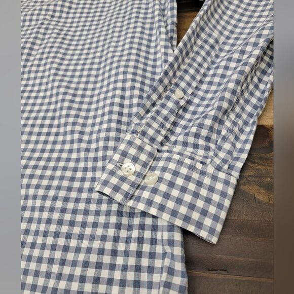 Apt.9 Premier Flex Slim Fit Plaid Button Down Shirt Long Sleeve Size L 16-16.5 - Picture 3 of 10